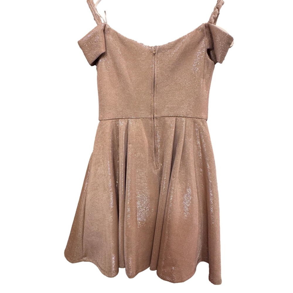 B Darlin Rose Gold Dress - Picture 5 of 9